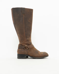 Vintage x Tall Brown Leather Boots (8-8.5W)