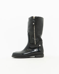 STUART WEITZMAN x Black Zip Up Boots (6, 6.5)