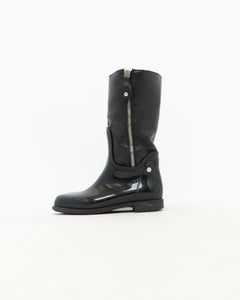 STUART WEITZMAN x Black Zip Up Boots (6, 6.5)