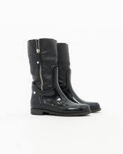 Load image into Gallery viewer, STUART WEITZMAN x Black Zip Up Boots (6, 6.5)