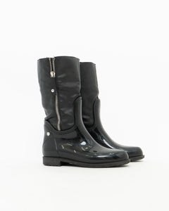 STUART WEITZMAN x Black Zip Up Boots (6, 6.5)