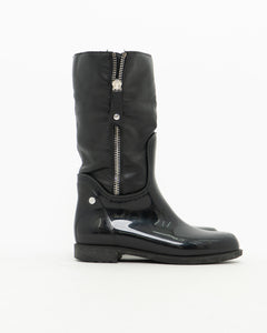 STUART WEITZMAN x Black Zip Up Boots (6, 6.5)