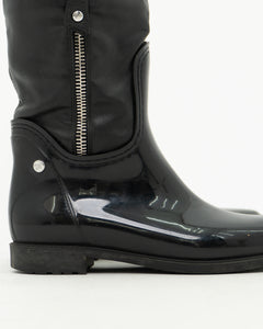 STUART WEITZMAN x Black Zip Up Boots (6, 6.5)