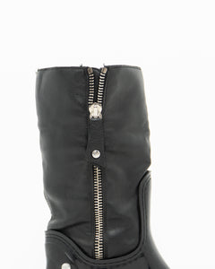 STUART WEITZMAN x Black Zip Up Boots (6, 6.5)