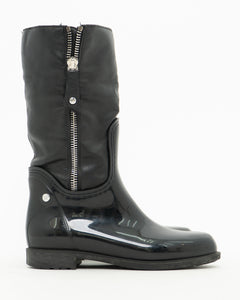 STUART WEITZMAN x Black Zip Up Boots (6, 6.5)