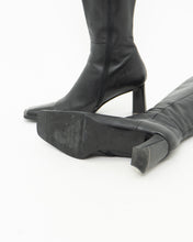 Load image into Gallery viewer, Vintage x Tall Black Leather Boots (8)