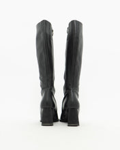 Load image into Gallery viewer, Vintage x Tall Black Leather Boots (8)