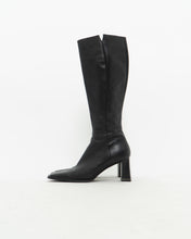 Load image into Gallery viewer, Vintage x Tall Black Leather Boots (8)