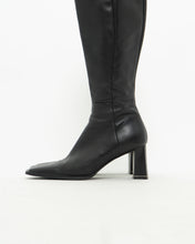 Load image into Gallery viewer, Vintage x Tall Black Leather Boots (8)