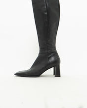 Load image into Gallery viewer, Vintage x Tall Black Leather Boots (8)