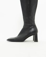 Load image into Gallery viewer, Vintage x Tall Black Leather Boots (8)