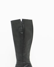 Load image into Gallery viewer, Vintage x Tall Black Leather Boots (8)