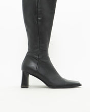 Load image into Gallery viewer, Vintage x Tall Black Leather Boots (8)