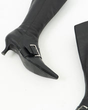 Load image into Gallery viewer, CHINESE LAUNDRY x Black Buckled Tall Leather Boots (6)