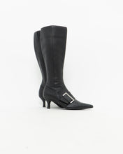 Load image into Gallery viewer, CHINESE LAUNDRY x Black Buckled Tall Leather Boots (6)