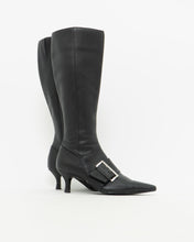 Load image into Gallery viewer, CHINESE LAUNDRY x Black Buckled Tall Leather Boots (6)