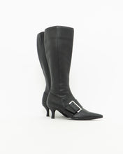 Load image into Gallery viewer, CHINESE LAUNDRY x Black Buckled Tall Leather Boots (6)