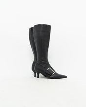 Load image into Gallery viewer, CHINESE LAUNDRY x Black Buckled Tall Leather Boots (6)