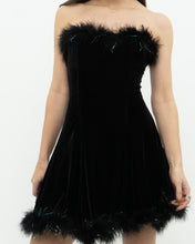 Load image into Gallery viewer, Vintage x Fur Trimmed Tube Dress (M)