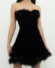 Load image into Gallery viewer, Vintage x Fur Trimmed Tube Dress (M)