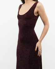 Load image into Gallery viewer, Vintage x Burgundy Glitter Bodycon Dress (S)