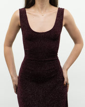 Load image into Gallery viewer, Vintage x Burgundy Glitter Bodycon Dress (S)