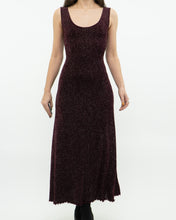 Load image into Gallery viewer, Vintage x Burgundy Glitter Bodycon Dress (S)