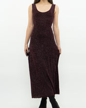 Load image into Gallery viewer, Vintage x Burgundy Glitter Bodycon Dress (S)