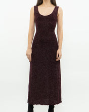 Load image into Gallery viewer, Vintage x Burgundy Glitter Bodycon Dress (S)