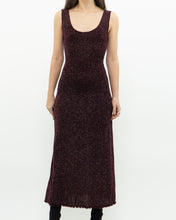 Load image into Gallery viewer, Vintage x Burgundy Glitter Bodycon Dress (S)