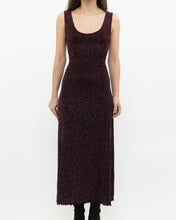 Load image into Gallery viewer, Vintage x Burgundy Glitter Bodycon Dress (S)