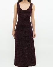 Load image into Gallery viewer, Vintage x Burgundy Glitter Bodycon Dress (S)