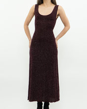 Load image into Gallery viewer, Vintage x Burgundy Glitter Bodycon Dress (S)