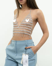 Load image into Gallery viewer, NATASHA x Metallic Rhinestone Bra Top (S-L)