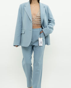 MAXMARA WEEKEND x Deadstock x Light Blue Blazer Set (L)