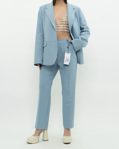 MAXMARA WEEKEND x Deadstock x Light Blue Blazer Set (L)