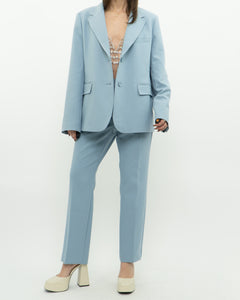 MAXMARA WEEKEND x Deadstock x Light Blue Blazer Set (L)