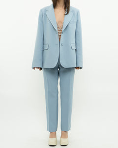 MAXMARA WEEKEND x Deadstock x Light Blue Blazer Set (L)