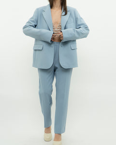 MAXMARA WEEKEND x Deadstock x Light Blue Blazer Set (L)