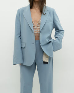 MAXMARA WEEKEND x Deadstock x Light Blue Blazer Set (L)