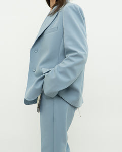 MAXMARA WEEKEND x Deadstock x Light Blue Blazer Set (L)