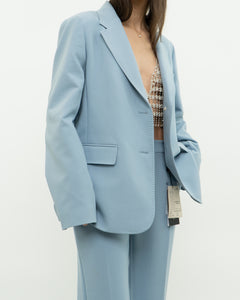 MAXMARA WEEKEND x Deadstock x Light Blue Blazer Set (L)