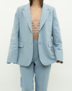 MAXMARA WEEKEND x Deadstock x Light Blue Blazer Set (L)