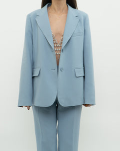 MAXMARA WEEKEND x Deadstock x Light Blue Blazer Set (L)