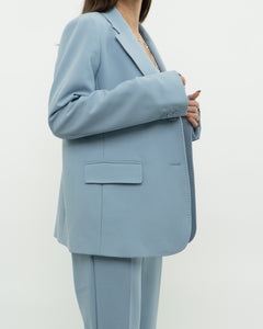 MAXMARA WEEKEND x Deadstock x Light Blue Blazer Set (L)