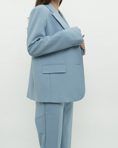 MAXMARA WEEKEND x Deadstock x Light Blue Blazer Set (L)