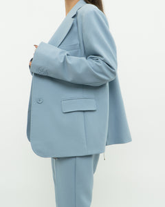 MAXMARA WEEKEND x Deadstock x Light Blue Blazer Set (L)