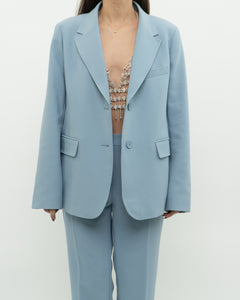 MAXMARA WEEKEND x Deadstock x Light Blue Blazer Set (L)