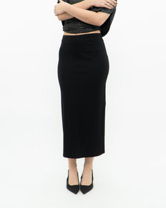 Vintage x GAP Black Pencil Skirt (XS)