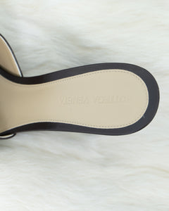 BOTTEGA VENETA x Brown Wedge Butter Leather Heels (39.5)